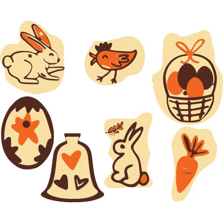 Plaquettes en chocolat décoratives pour pâtisserie Manudecors