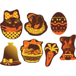 décors en chocolat profesionnels pour pâques / Manudecors