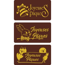 série plaquette Pâques chocolat