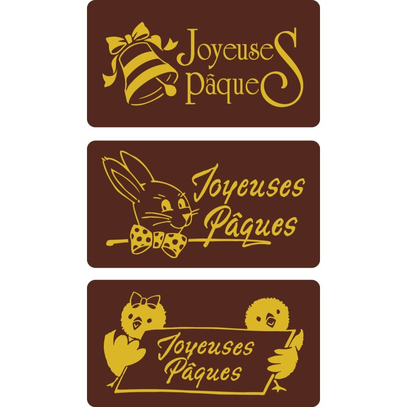 série plaquette Pâques chocolat