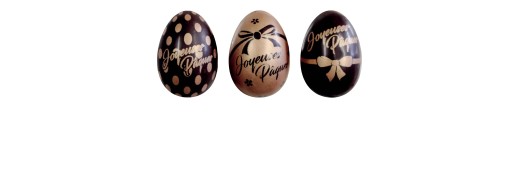 Décor oeuf en chocolat décoré pour Pâques