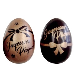 Décor oeuf en chocolat décoré pour Pâques
