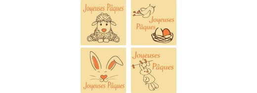 pastille chocolat série décors Pâques 297