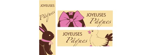 décoration Pâques en chocolat