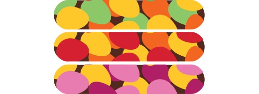 dessus d'éclair paques