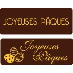 Plaquettes en chocolat décorées pour artisans pâtissiers Manudecors