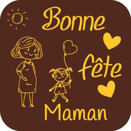 plaquette décors chocolat fête des mères / Manudecors