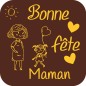 plaquette décors chocolat fête des mères / Manudecors