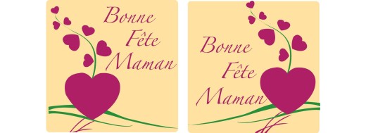 plaquette decors chocolat serigraphie Fête des Mères. Manudecors