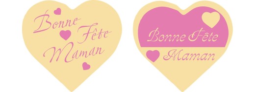 plaquette decors chocolat serigraphie Fête des Mères. Manudecors