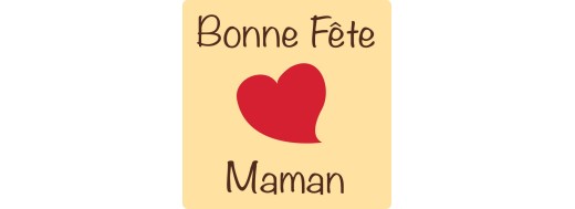 Pastilles en chocolat pour décoration Fête des Mères Manudecors