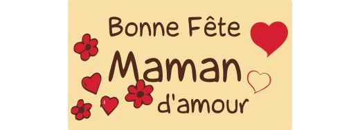 plaquette décors fête des mères