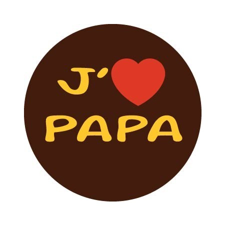 plaquette decors chocolat serigraphie Fête des Pères. Manudecors