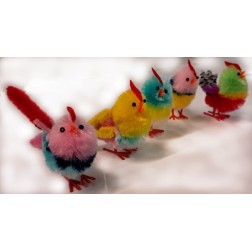 décors de pâques en plume pour pâtisserie