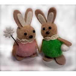 décors de pâques en plume pour pâtisserie