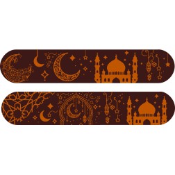 décors dessus d'éclair oriental en chocolat/ Manudecors