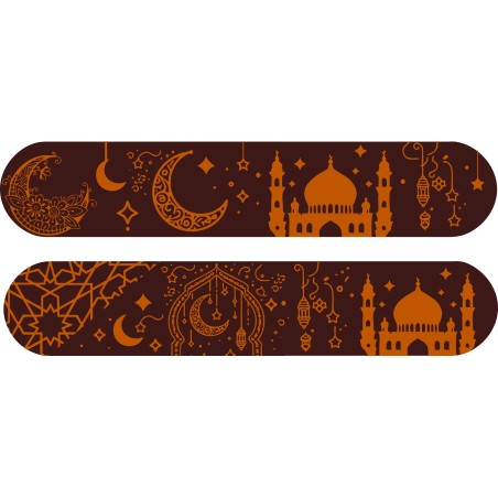 décors dessus d'éclair oriental en chocolat/ Manudecors