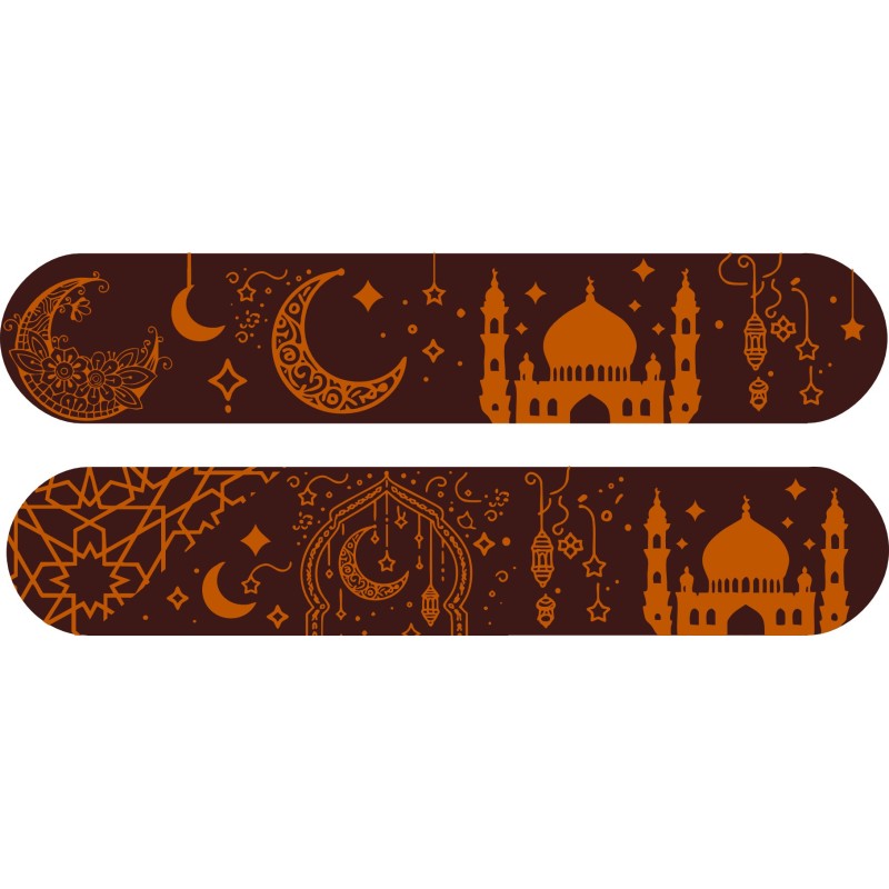 décors dessus d'éclair oriental en chocolat/ Manudecors