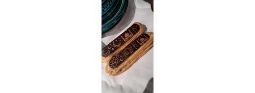 décors dessus d'éclair oriental en chocolat/ Manudecors