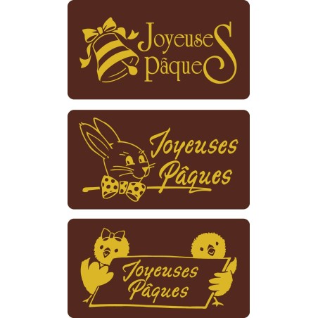 série plaquette Pâques chocolat