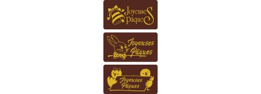 série plaquette Pâques chocolat