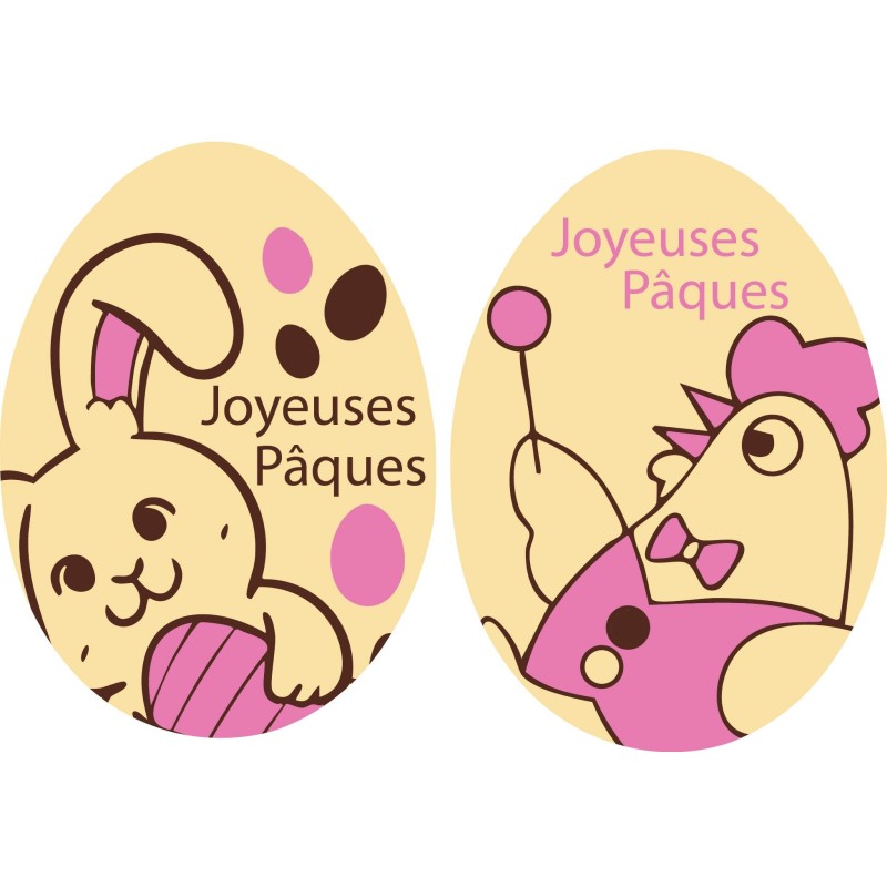 pastille décor Pâques motif enfant