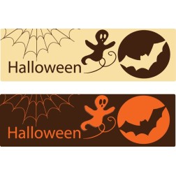 plaquette décors halloween