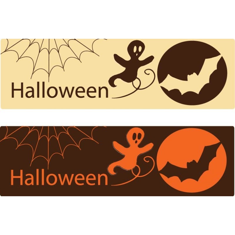 plaquette décors halloween