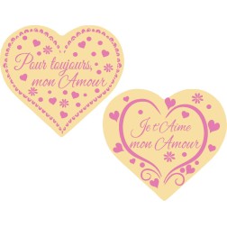 plaquette décors chocolat saint valentin
