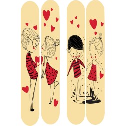 plaquette décors chocolat saint valentin /Manudecors