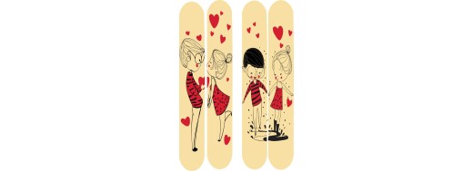 plaquette décors chocolat saint valentin /Manudecors