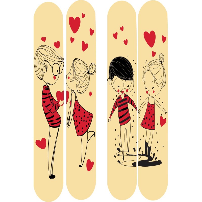 plaquette décors chocolat saint valentin /Manudecors