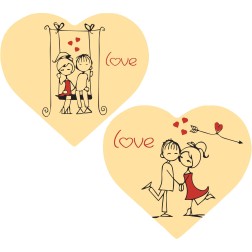 plaquette décors chocolat saint valentin