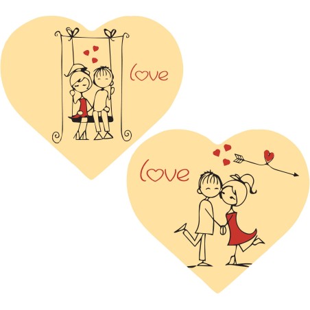 plaquette décors chocolat saint valentin
