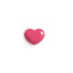 Décors pour pâtisserie, coeur rose en chocolat /Manudecors