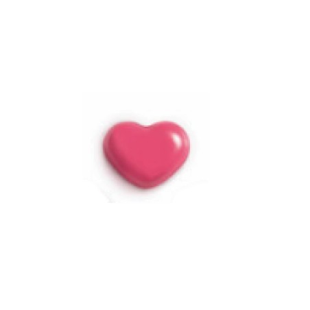 Décors pour pâtisserie, coeur rose en chocolat /Manudecors