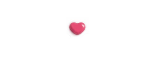 Décors pour pâtisserie, coeur rose en chocolat /Manudecors