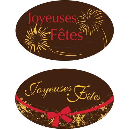 Plaquette chocolat décors pour les fêtes de noël, décoration pour bûches