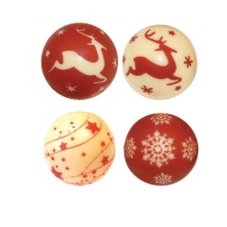 boule de noel en chocolat