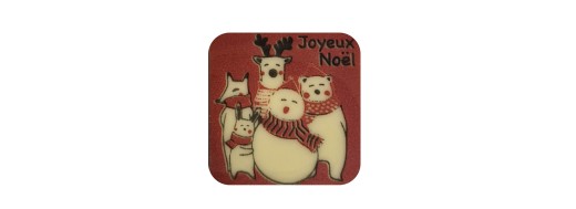 pastille chocolat décors noel
