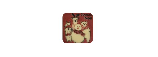 pastille chocolat décors noel