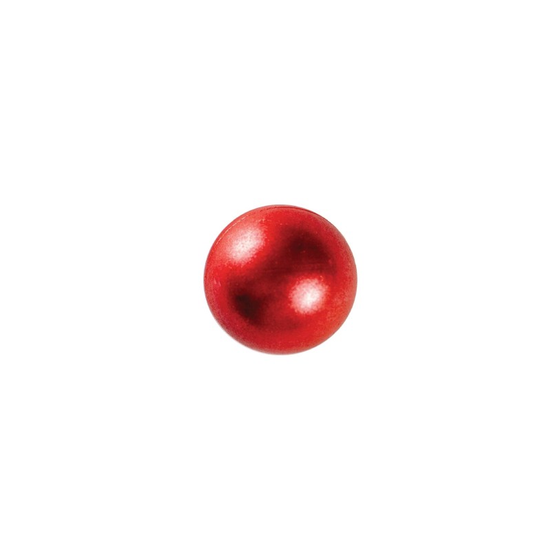 Boule nacrée rouge