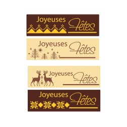 pastille décors chocolat noel
