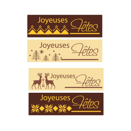 pastille décors chocolat noel