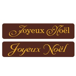 Plaquettes décors sérigraphie alimentaire en chocolat pour Noël Manudecors
