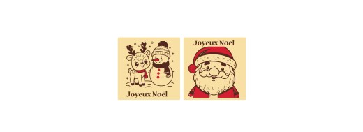 Décors en  chocolat pour les fêtes de Noël Manudecors