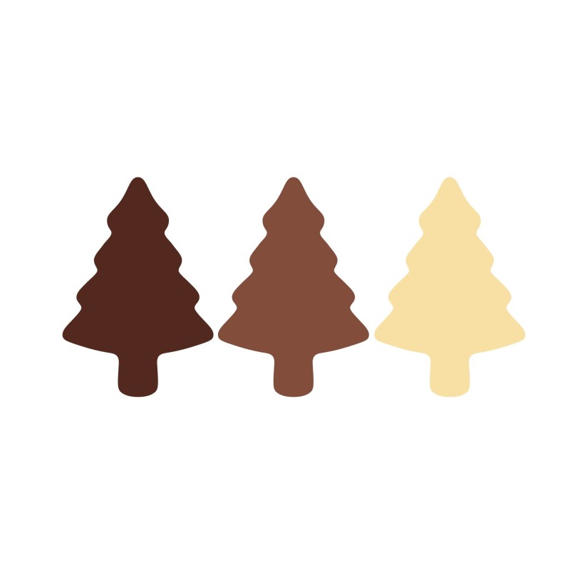 Plaquette chocolat décors pour les fêtes de noël, décoration pour bûches Manudecors