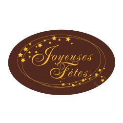 Pastille chocolat joyeuses fêtes
