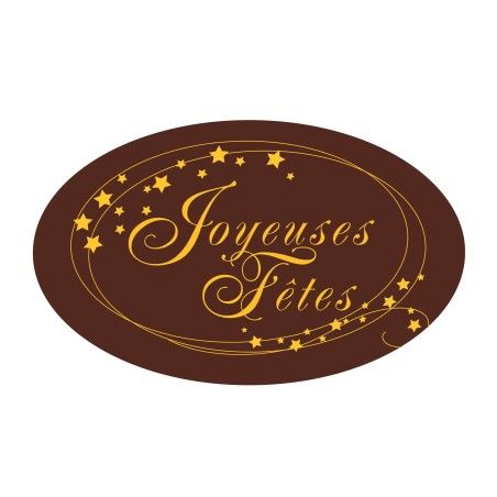 Pastille chocolat joyeuses fêtes