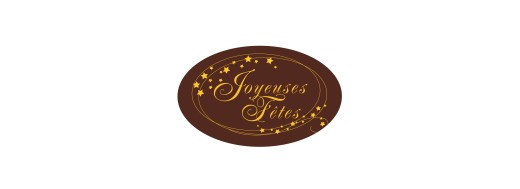 Pastille chocolat joyeuses fêtes